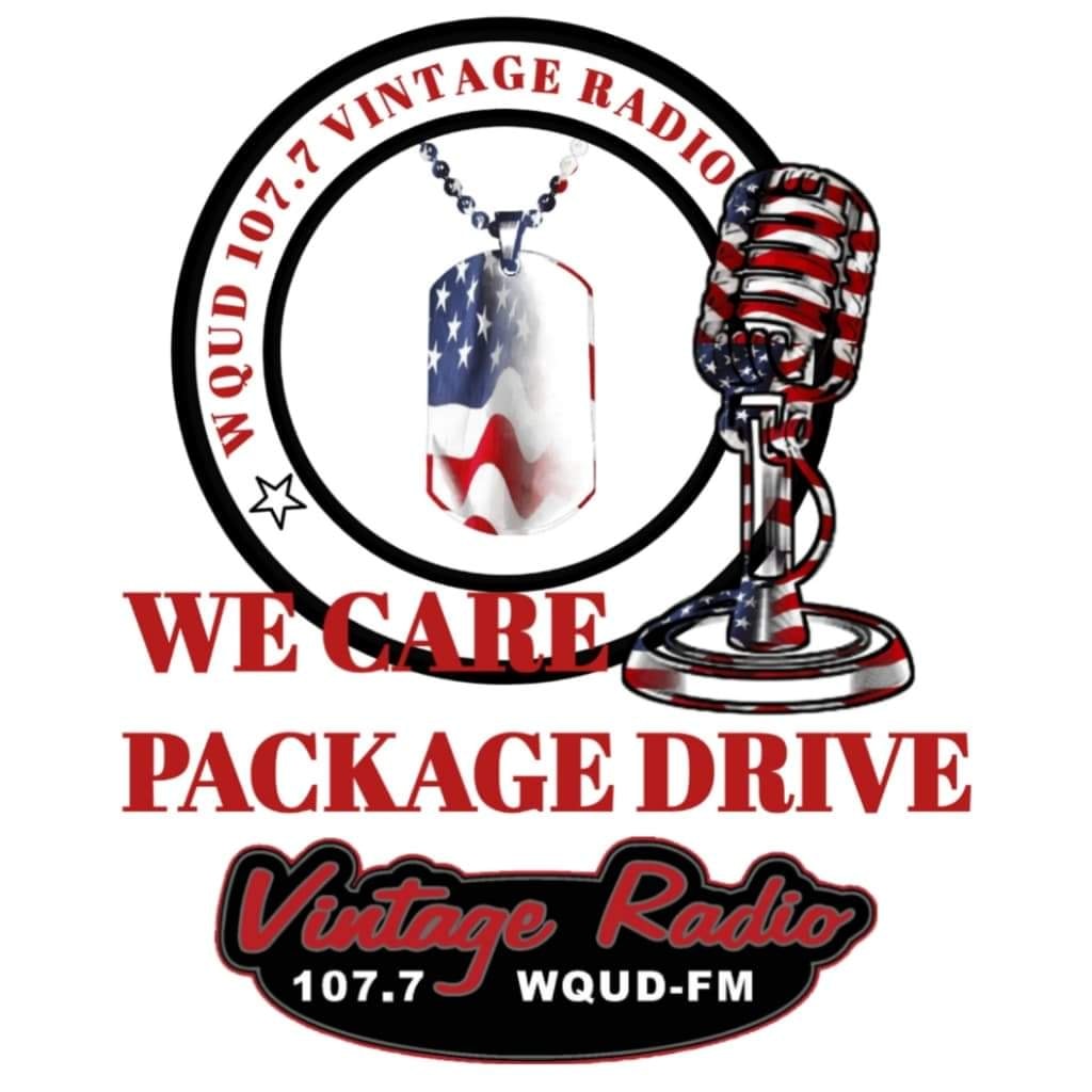 WE CARE PACKAGE DRIVE 2023 - Vintage Radio | 107.7 WQUD-FM